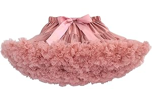Alunsito Infant Baby Girl's Fluffy Tutu Skirt Toddler Tulle Birthday Party Tiered Princess Tutu Pettiskirt