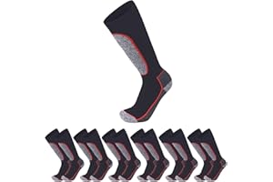 ISI WORK CAPOLAVORO Calze da Lavoro Uomo e Donna Lunghe e Protettive. Rinforzate e Traspiranti, Resistenti per scarpe antinfortunistiche, 4 modelli. (Pacco da 6 paia)