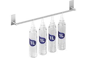 KES Self Adhesive Towel Rail 50CM Bathroom Stick on Towel Holder Towel Hanger No drilling Wall Mounted SUS 304 Stainless Steel Brushed Finish, A7000S50B-2