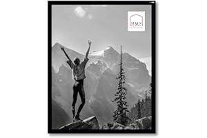 HAES DECO - Cornice per Foto/portafoto da Parete/cornici Foto da Parete/portafoto Moderni in plastica Easy Frame Nera 20x25 cm - EF12B