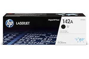 HP 142A Noir, W1420A, Cartouche Toner Originale de 950 Pages, Compatible avec Les Imprimantes Laserjet M110w, M140w et Les Imprimantes Laserjet M110we et M140we