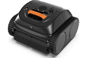 WYBOT C1 Robotic Pool Vacuum for Inground Pools, 150min Runtime Cordless Pool Cleaner, 4-in-1 Wall & Waterline Cleaning Up to 1,614Sq.ft, Smart Navigation, App Support (White)