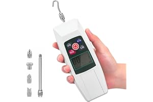 DELOUSIBER Digital Force Gauge 500N, High-Accuracy Push and Pull Tester with Digital Display, ±1% Precision Newton Meter for Quality Control, Material & Educational Tension Testing (N/kg/lb/oz)