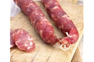 GENERICO Salsiccia secca nostrana, Salsiccia di maiale, SENZA CONSERVANTI, LATTOSIO E GLUTINE, LAVORAZIONE ARTIGIANALE, 100% CARNI ITALIANE (Finocchietto)
