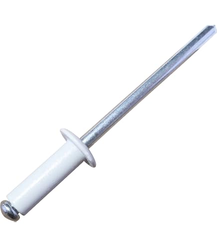 Rivetti Ciechi In Alluminio 4,8x15 Mm, Colore Marrone Seppia RAL 8014 - Confezione Da 100 Pezzi, Per Fissaggi Robusti