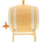 HOFMEISTER® 1 Liter Eichen-Fass, für Wein, Whisky & Schnaps, traditionelle EU Handarbeit, inkl. Anleitung, Hahn, Stopfen & Bo