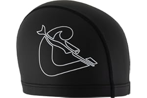 CRESSI Senna Swim cap Pu Coated - Cuffia da Nuoto per Adulti Realizzata in Morbido Tessuto con Rivestimento in PU, Taglia Unica