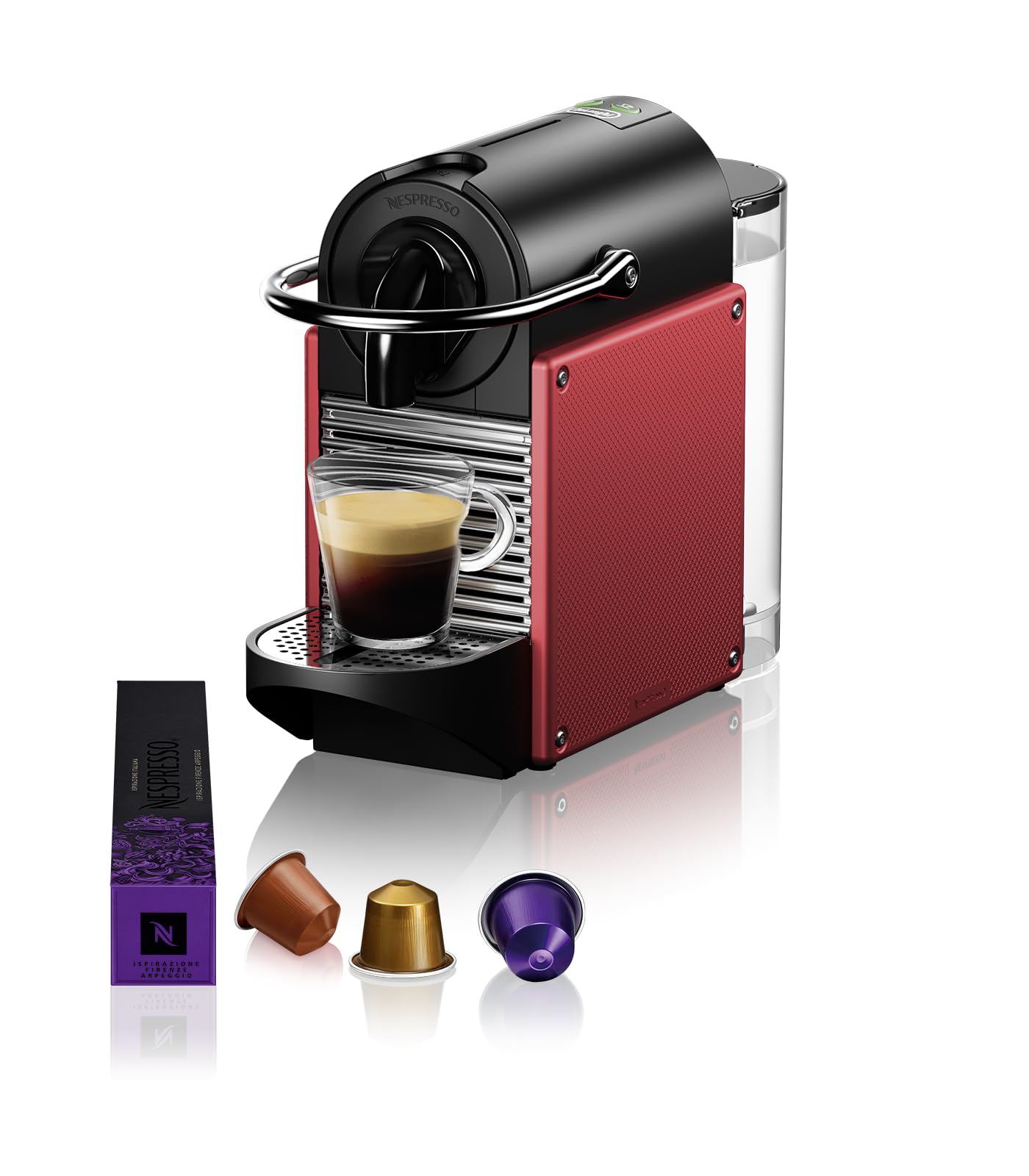 Nespresso Pixie Espresso Machine by DeLonghi in Caramine Red Review