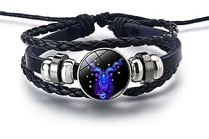 Hawtrytoa Zodiac Signs Spirit Bracelet, Zodiac Bracelet, Spirilet Bracelet Zodiac Manifestation, Handmade Woven Adjustable Bracelet