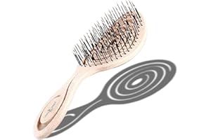 ‎CHIARA AMBRA CHIARA AMBRA® Organic Hair Brush with Straw, Climate Neutral, No Tugging, Detangling Brush