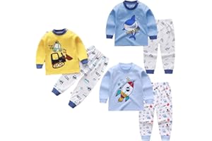 XM-Amigo 3Set/Pack Impression de Dessin animé bébé Garçons Coton Pyjama Bébé Coton Pyjama Four Seasons sous-vêtements Ensembles Enfants