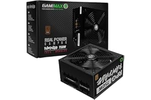GameMax GMXRPG750MOD 750W Black Wired 80 Plus Bronze ATX Power Supply