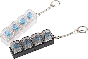 GWAWG 2 Pcs Keyboard Fidget Toy, Fidget Keyboard, Portable Detachable Keychain, Funny Finger Toys, Funny Stress Relief Toys for Adults Kids