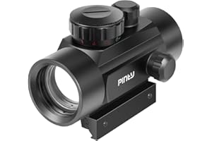 Pinty Red Dot Sight Viseur Reflex 1x40mm Viseur Point Rouge 4 MOA avec Rails de Montage 20 mm Viseur Point Rouge
