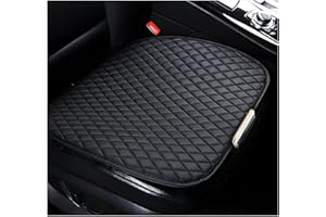 CGEAMDY 2 Coussin Voiture Siege, en Cuir PU, Coussin de Siège de Voiture, Housse de Siège Auto, Protecteur de Siège de Voiture Avant Super Doux Confort, pour Camion, SUV, Fourgonnette (Noir)