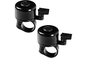 WRGYVE 2 Pcs Bike Bell, Bike Bell Black, Bicycle Bell, Bike Bell Adult, Bicycle Bell Adult Bike Bike Bells Cycle Bell Cycle Bells for Adult Road Bikes, Mountain Bike For Scooter Mtb Bmx