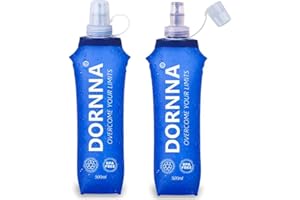 DORNNA® – 2X1 Soft Flask, Botella de Hidratación BPA FREE para Running, Bolsa de Hidratación Deportiva, Botella de Agua Reuti