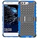 Price comparison product image Huawei P10 Case,Pegoo huawei P10 Cover Shockprooof Impact Resistant Hybrid Heavy Duty Dual Layer Armor Hard Plastic and Soft TPU With a Kickstand bumper Protective Cover Case for Huawei P10 (Blue)
