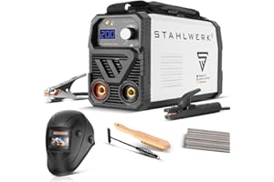 STAHLWERK Poste à souder ARC 200 MD - équipement complet - compact, léger, portable, DC MMA, E-Hand, 200 A, IGBT single board, Hotstart, Anti-Stick & fonction Lift-TIG en option