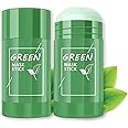 Green Tea Mask Stick for Face, 2 Pack Green Tea Deep Cleanse Mask, Blackhead Remover with Green Tea Extract, Face Moisturizing, Brightening for Men and Women, 50g