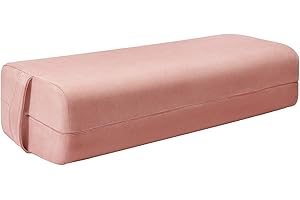 ‎REEHUT REEHUT Yoga Bolster für Yin Yoga Yoga Kissen Rechteckig mit Waschbarer Bezug aus Wildleder Stoff und Bequeme Griff 66 x 26 x 15cm,Yoga Meditationskissen