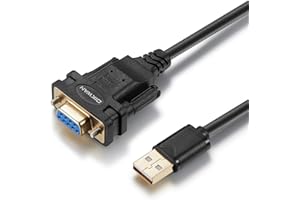 OIKWAN Adaptateur convertisseur USB vers RS232 DB9 mâle avec chipset FTDI pour Windows 11, 10, 8.1, 8, 7, Vista, XP, 2000, Linux et Mac OS X 10.6 (3 m)