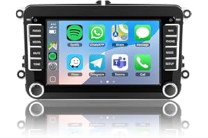 ACAVICA Autoradio Android 15 per VW Golf 5 6 Passat Polo - Bluetooth 5.4, WiFi 6.0, GPS, DSP Audio - 2 DIN CarPlay/Android Auto Wireless per Caddy Tiguan EOS Skoda Seat