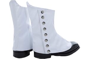 Kilt Emporium Traditional Piper Drummer Spats - Highland Uniform Footwear with Authentic Buttons, Secure Fit