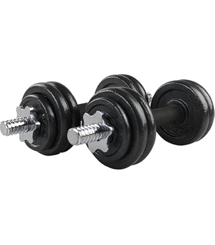 Costway Dumbbell Weight Set Adjustable Dumbbell Barbell Set 20kg Gym Equipment Dumbbells 6 In 1 Multifunctio Gym & Training Adjustable Dumbbells