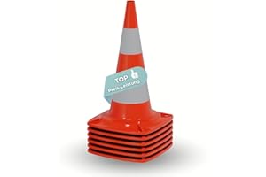 HAGO Verkehrspylon Pylon Hütchen Verkehrsleitkegel Warnkegel Markierungskegel Absperrkegel Warnbake Leitpfosten Lübecker Hut Parcours 6 Stück