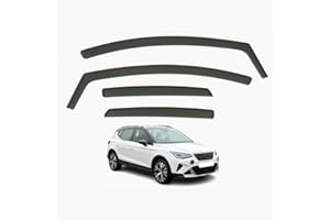 AIRFLUX Set Of 4 Wind Deflectors Compatible with SEAT ARONA 2017 2018 2019 2020 2021 2022 2023 2024 Models