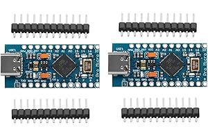DUBEUYEW Pro Micro Module Board with 32U4 5V/16MHz microcontroller For Arduino,with USB Type-c（2pcs）