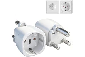 XGKEGS 2 Stück Adapter Südafrika, Adapter Namibia, Reiseadapter Südafrika, Stromadapter südafrika, Reiseadapter Typ M für Südafrika, Namibia,Botswana, Bhutan