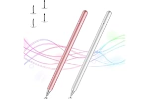 Stylus Pen for iPad, Kenkor Stylus for iPad with Magnetic Cap, Universal Capacitive digital pen for Android iPad Pro/Mini/Air/iPhone/Galaxy Note/HUAWEI and All Devices (4 Replaceable Tips)