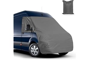 ZWPARTS Cubierta de Parabrisas de Coche Reemplazo para Mercedes-Benz Sprinter 2019-2024, Bloquea los Rayos UV, 420D Oxford Tejida Cubierta de Auto Resistente a la Intemperie Cubre Todo el Capó
