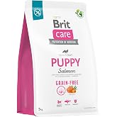 Brit Care Skin &amp; Coat, Deri Ve T&uuml;y Hassasiyeti Olan Yavru K&ouml;pekler İ&ccedil;in, Tahılsız, Somon Balıklı Kuru Mama, 3 kg