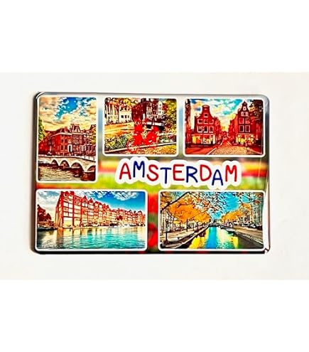 Amsterdam Olanda 3D Magnete da Frigorifero per Biciclette