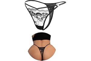 ohyeahlady Plus Size G-String Spets Kvinnor Låg Midja Mini String Elastisk Stringtrosa Resår T Tillbaka Thong T Tillbaka Mjuka Trosor Kurviga Underkläder Bikini Culottes
