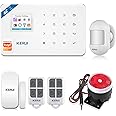 KERUI W18 Only 2.4G WIFI GSM Wireless Basic Burglar Security Alarm System DIY Kit for Home Apartment Auto Dial,APP Control,Not Support Google&Alexa