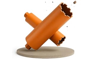 Weischer® - Diamantbohrkrone Kernbohrkrone Ø 162 mm | 400 mm Gesamtlänge | 1 ¼ Zoll Aufnahme | Bohrkrone Kernbohrer Diamantbohrer für Beton, Mauerwerk, Stein, Ziegel | langlebig & präzise