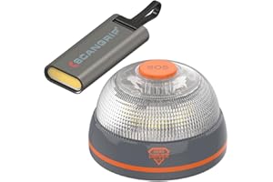 Hero Driver LED Baliza V16 Conectada DGT 3.0 + Linterna LED Recargable USB – Geolocalizada, Sin Cuotas hasta 2040 – Luz Emergencia Coche – Obligatoria 2026 – SIM Vodafone Gratis