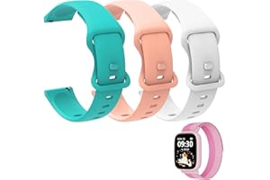 Blueshaweu 22mm armband Kompatibel für BIGGERFIVE Smartwatch Kinder BW01,BW02, Sport Silikon Armbänder Kompatibel mit BIGGERFIVE BRAVE 2, BIGGERFIVE BRAVE Smartwatch