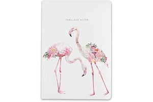 LOLA DESIGN LTD Lola Design - A5 Journal Notebook - Fabulous Notes, Flamingo Design - Perfect for Journaling, Note-taking - Designed and Printed in the UK - Luxurious Matt-finish, 192 Lined Pages