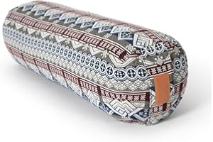 #DoYourYoga Bolster per yoga cilindrico con pula di farro bio o pula di grano saraceno bio | 68cm x 22cm | lavabile in lavatrice | ideale come cuscino yoga | cuscino zafu | Supporto Per meditazioni