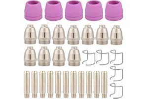 QAQGEAR 32 Pz Plasma Cutter Torcia Consumabili Elettrodi Ugelli Tazze Kit per SG-55 AG-60 WSD-60 Consumabili