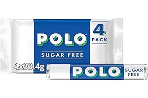 Polo Sugar Free Mint Tube Multipack, 4 x 33.4 g