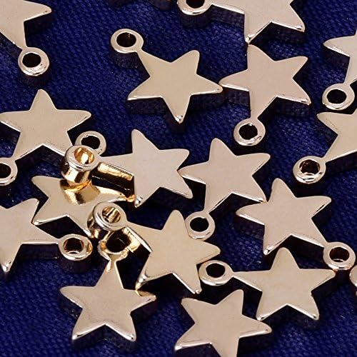 high quality charm 8x6mm star Pendant,Charms&amp;Pendants,suit for necklace/bracelet/earring ect,sold 20pcs/lot,rose gold