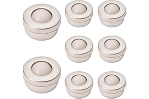 NAKUPENDA Pack of 8 Ball Castors Furniture Castors Nylon Ball Roller Bearing Universal Roller Bearing for Furniture Luggage Sliding Sledge Conveyor Roller (10 mm Height)
