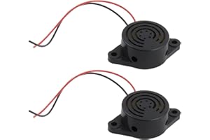 RJLLKD 2 Pezzi DC 3-24 V Cicalino Elettronico 95 dB, Mini Cicalino Auto Allarme Elettronico Summer Buzzer Diffusore di Suoni Continuo Segnale Acustico Elettronico per Auto Moto Camper e Barca
