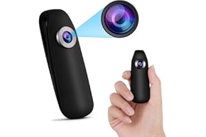 BEXTGOO Body Camera, 1080P True FHD Mini Camera, Body Cameras with Audio and Video, Bike Camera Cycling Video Recorder with Motion Detection, Photo Taking, Portable Pocket Wearable Camera with Back Clip